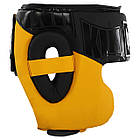 Шолом боксерський у мексиканському стилі Top King 9794 розмір L Black-Yellow, фото 2