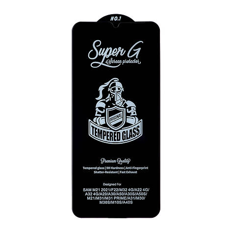 Захисне скло Super G Samsung A20/A30/A30s/A40s/A50/A50s/M21/M22/M30/M30s, фото 1