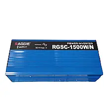 Перетворювач напруги інвертор RAGGI RGSC 1500W 12 V із зарядним пристроєм із правильною чистою синусоїдою