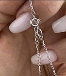 Срібне кольє конюшина перламутр, фото 3