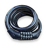 Замок кодовий велосипедний Masjie 12*1000, фото 3
