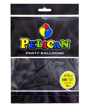 Кульки латексні 10" (25см) вінтажний сапфіро - синій Pelican 50шт (810084) KNZ