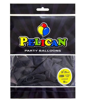 Кульки латексні 10" (25см) вінтажний сапфіро - синій Pelican 50шт (810084) KNZ, фото 1