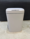 Сенсорне сміттєве відро для сміття автоматичне 16 л розумне смарт біле Контейнер з автоматичною кришкою перезарядне, фото 2
