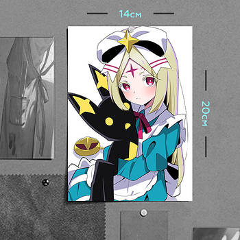 "Корісу Моріно (Я захоплююся чарівними дівчатами і / Gushing over Magical Girls)" плакат (постер) розміром А5 (14х20см)