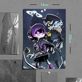 "Узі Дверенко і Ен (Дрони-вбивці / Murder Drones)" плакат (постер) розміром А5 (14х20см)