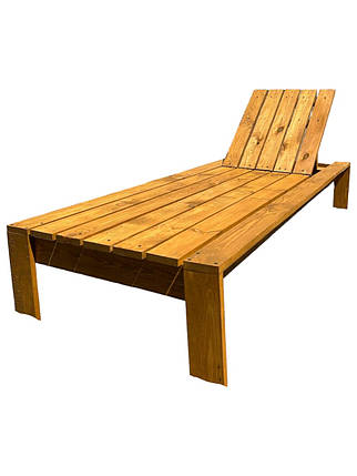 Шезлонг дерев'яний Мокко колір Сосна, фото 1