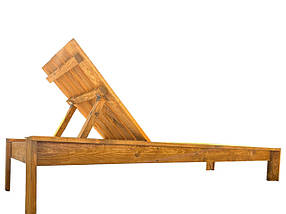 Шезлонг дерев'яний Мокко колір Сосна, фото 2