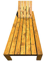 Шезлонг дерев'яний Мокко колір Сосна, фото 5