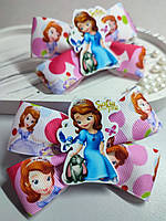Бантики з Принцесою Софія резиночки або заколочки Принцесса София 50 грн за 1 шт