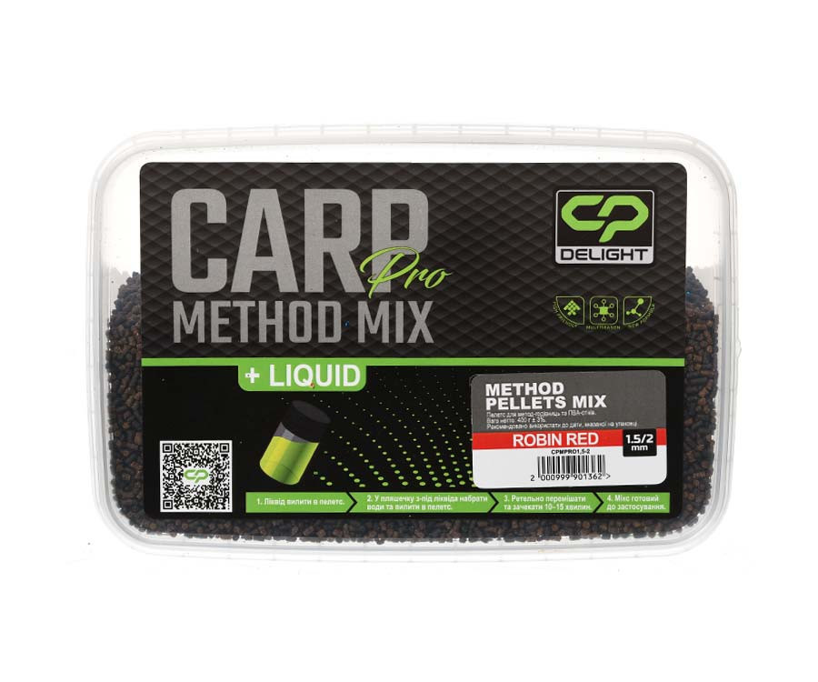 Пеллетс Carp Pro Method Pellets Mix Robin Red