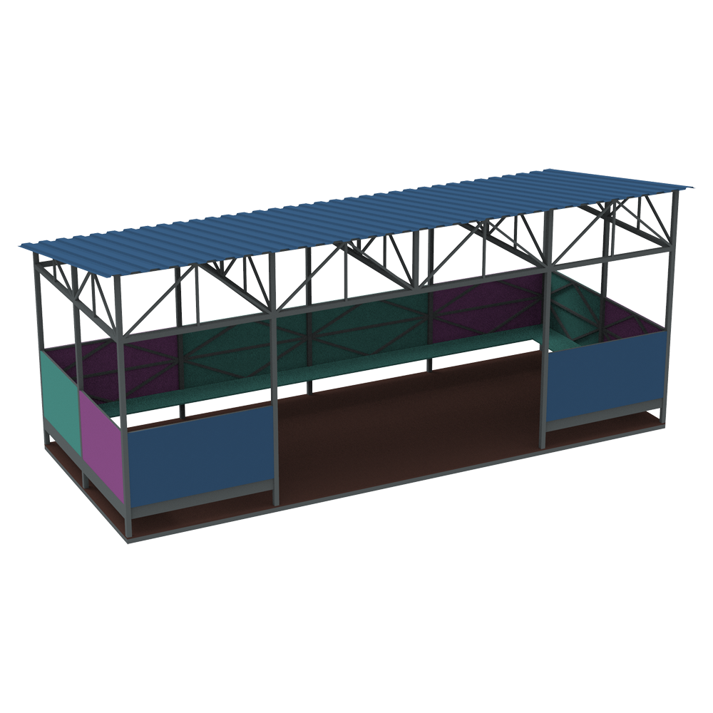 Альтанка Color Panel Люкс велика на дитячий майданчик, фото 1