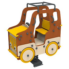 Дитяча вулична гойдалка на пружині Джип на майданчик