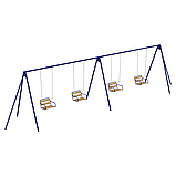 Дитяча металева вулична гойдалка Океан 4-х містна (Сидіння W1), фото 2