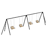 Дитяча металева вулична гойдалка Океан 4-х містна (Сидіння W1), фото 3