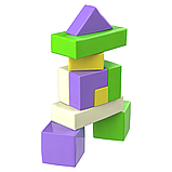 Дитячий ігровий конструктор Будівельник-8 різнокольоровий з екошкіри Premium, фото 2