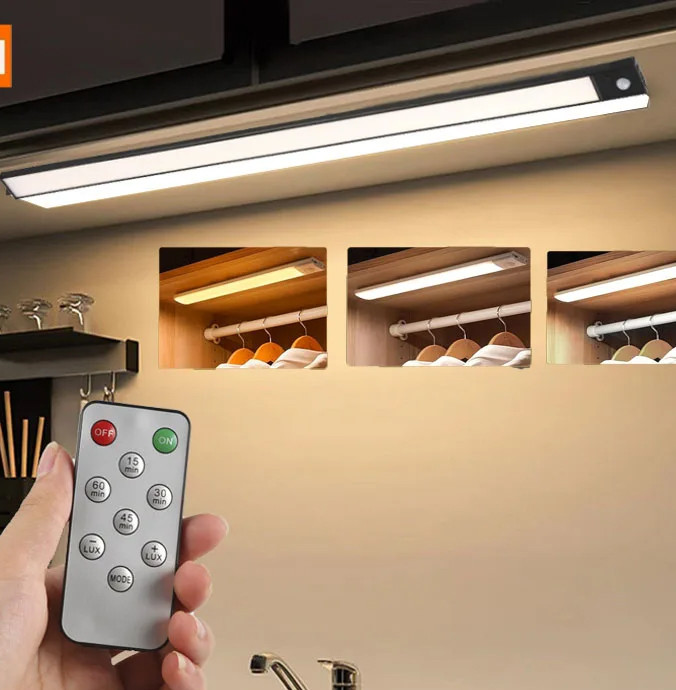 Бездротовий світлодіодний нічник XIAOMI з датчиком руху USB white (40см)