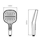 Лейка для ручного душа Qtap Rucni 130x130 мм QTRUC125BLM45957 Black Matt, фото 2