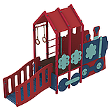 Дитячий ігровий елемент Railway на майданчик або у садочок, фото 4