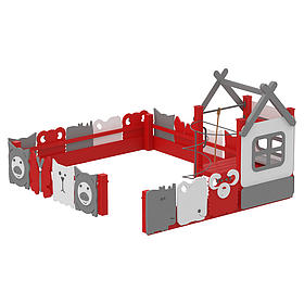 Дитячий ігровий комплекс Play home лавками на майданчик