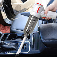 Пилосос акумуляторний для прибирання в будинку та авто Vacuum Cleaner 223-69 Бездротовий вакуумний пилосос в авто, фото 2