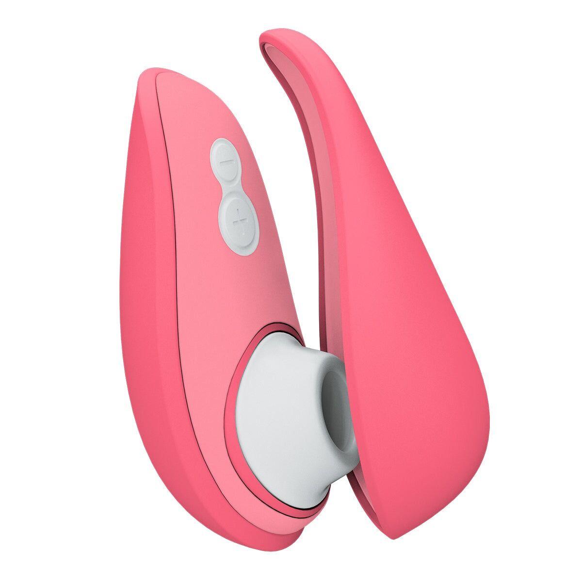 Вакуумний кліторальний стимулятор Womanizer Liberty 2 Vibrant Rose, 8 режимів, магнітна кришечка, фото 1