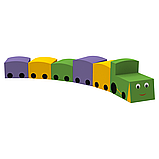 Дитячий ігровий модульний набір Паровозик в ігрову кімнату, фото 2
