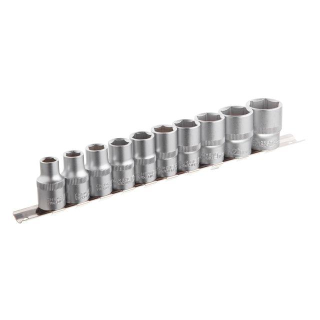 Набір головок на планці 1/2", 10-24, 10 од. INTERTOOL ET-6011