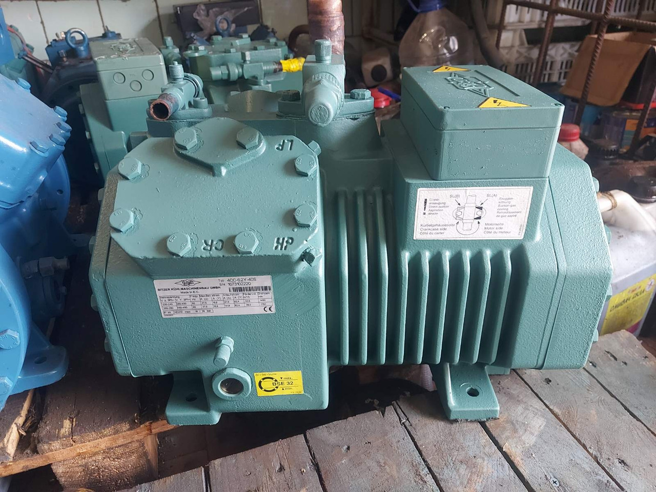 Компресор BITZER 4CC-6.2Y-40S (Вживаний) 32.48 m3/h 15.83 kW (-10°C/45°C R404a)