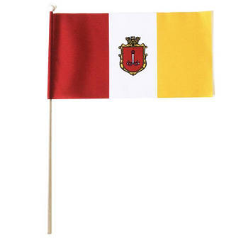 Прапор Одеси 14 см*21 см тканинної Од-1