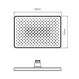 Лійка для верхнього душу Qtap Hlavova 280x190 мм прямокутна QTHLA107BLM45947 Black Matt, фото 2