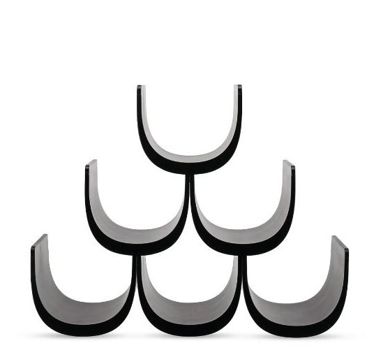 Підставка для пляшок Alessi Noe 34,5х15,5х27 см чорна