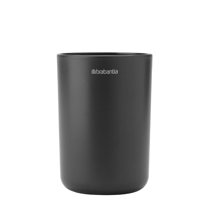 Стакан для зубних щіток Brabantia ReNew 7,6х7,6х11 см чорний