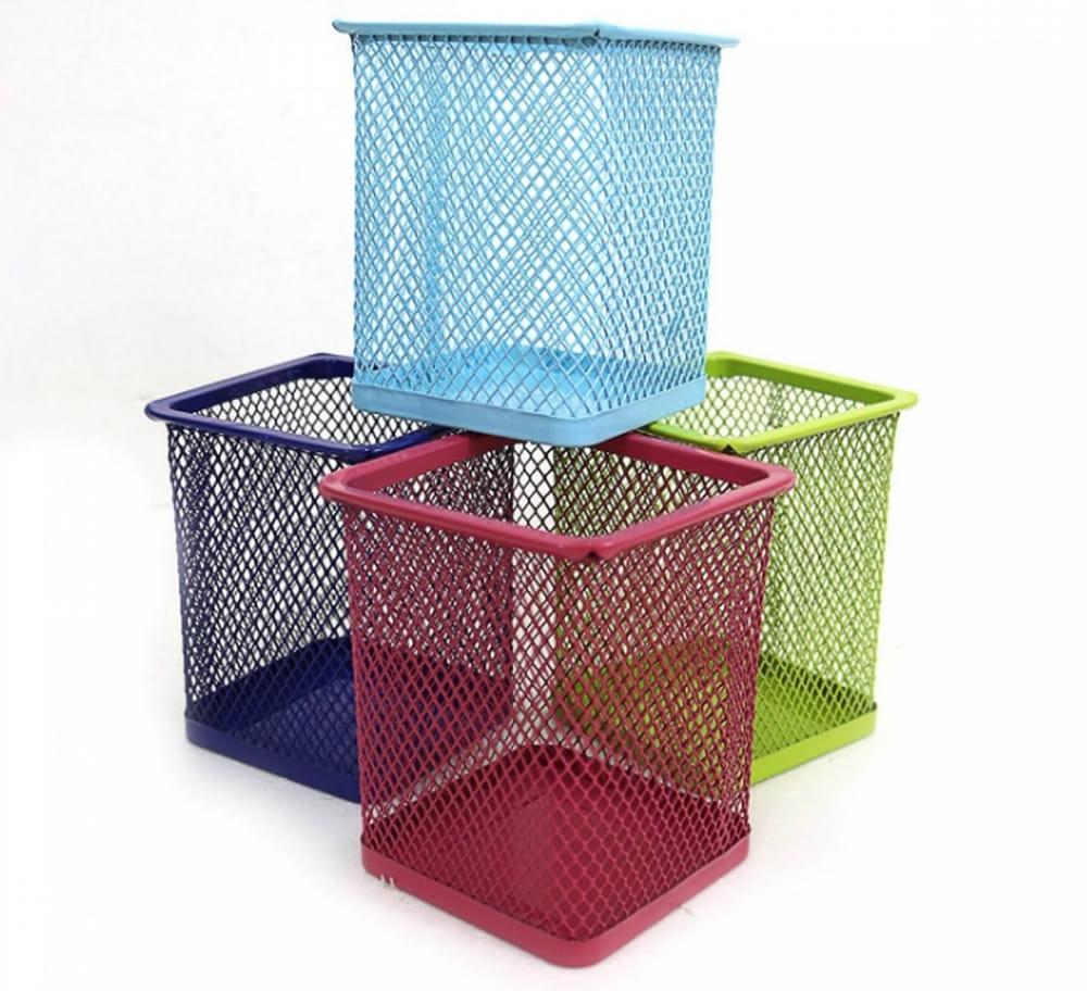 Стакан для ручок Josef Otten 80x80х95мм метал. сітка прямокутна 3545_Фіолетовий, фото 1