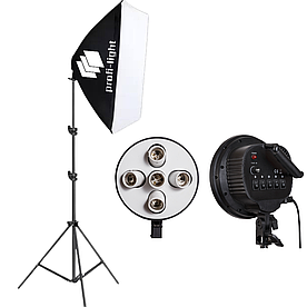 Софтбокс 60х90 см на 5 набоїв E27 Profi-light PS-695 + Стійка 2 м