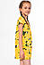 Комбінезон дитячий для дівчинки жовтого кольору 182815M, фото 2