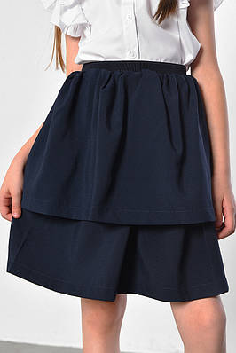 Спідниця  дитяча для дівчинки темно-синього кольору 182907T Безкоштовна доставка