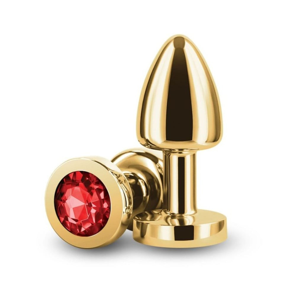 Анальна пробка із кристалом NS Novelties Rear Assets Petite, золотий Bomba💣, фото 1