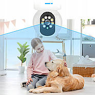 Інтелектуальна IP камера відеоспостереження з нічним баченням та дистанційним керуванням EL-N7 WiFi 3mp, фото 4