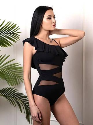 Купальник слитный    FUBA 084 Рита черный(В НАЛИЧИИ ТОЛЬКО 44 46 48 50 52 УКР р-ры), фото 1