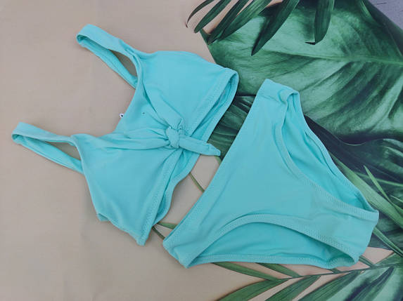 Купальник В РУБЧИК Teres 966-1 мята(В НАЛИЧИИ ТОЛЬКО 34 36 38 40 УКР р-ры ), фото 1