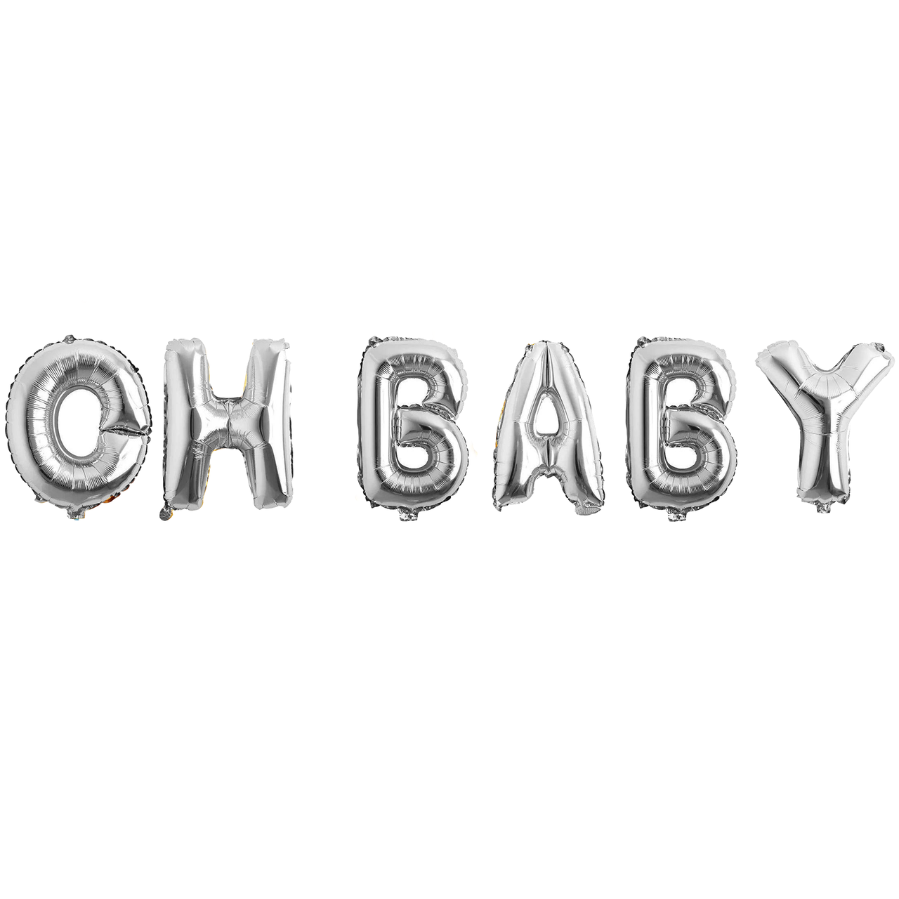 Фольговані надувні кульки OH BABY | Срібло