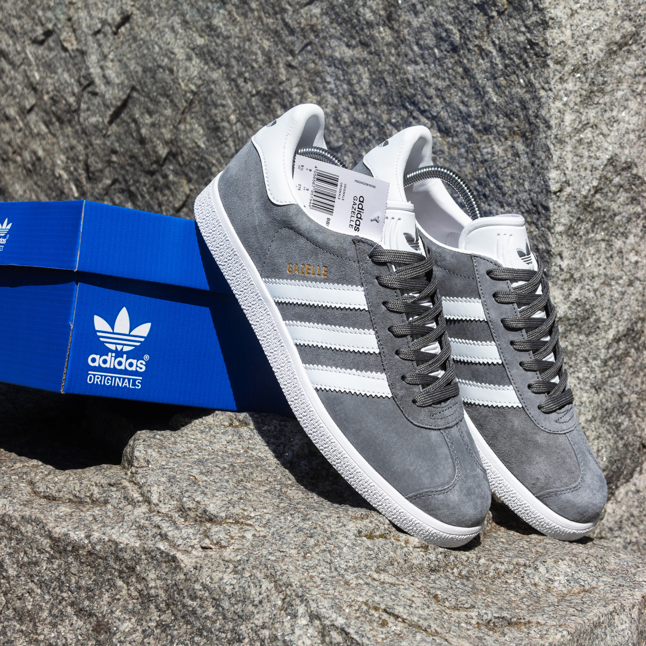 РОЗПРОДАЖ Чоловічі Кросівки кеди Adidas Gazelle сірі