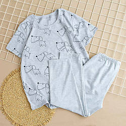 Жіноча піжама футболка з бріджами