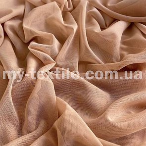 Сітка стрейч 150 см однотонна Бежевий класичний