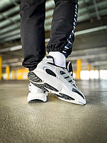 Чоловічі кросівки Adidas Ozmillen Black Grey IF4012 Silver Адідас Озміллен чорні срібло демісезон, фото 6