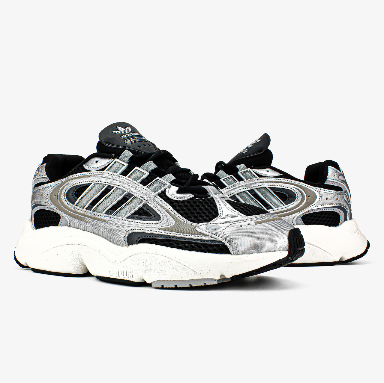Чоловічі кросівки Adidas Ozmillen Black Grey IF4012 Silver Адідас Озміллен чорні срібло демісезон