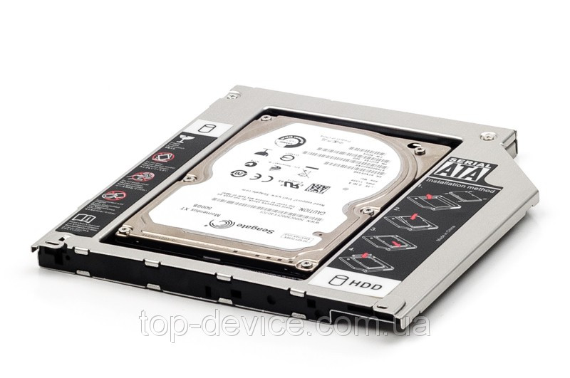 Optibay Оптибей miniSATA - SATA 9.5mm UNIBODY MACBOOK PRO Second HDD Caddy - фото 4 - id-p29604068