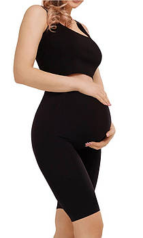 Велосипедки для вагітних безшовні із вставкою Annes Bella Mama чорні S/M L/XL