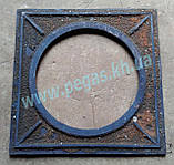 Плита чавунна під казан, барбекю 530х530 мм печі, мангал, грубу, фото 4